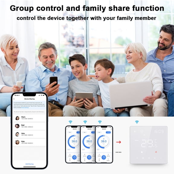 Temperature controller,Display Boiler Display Temperature Screen Panel Temperature Panel Compatible Display Panel Boiler Panel Compatible Wifi Display Compatible H Temperature Screen H - Wal
