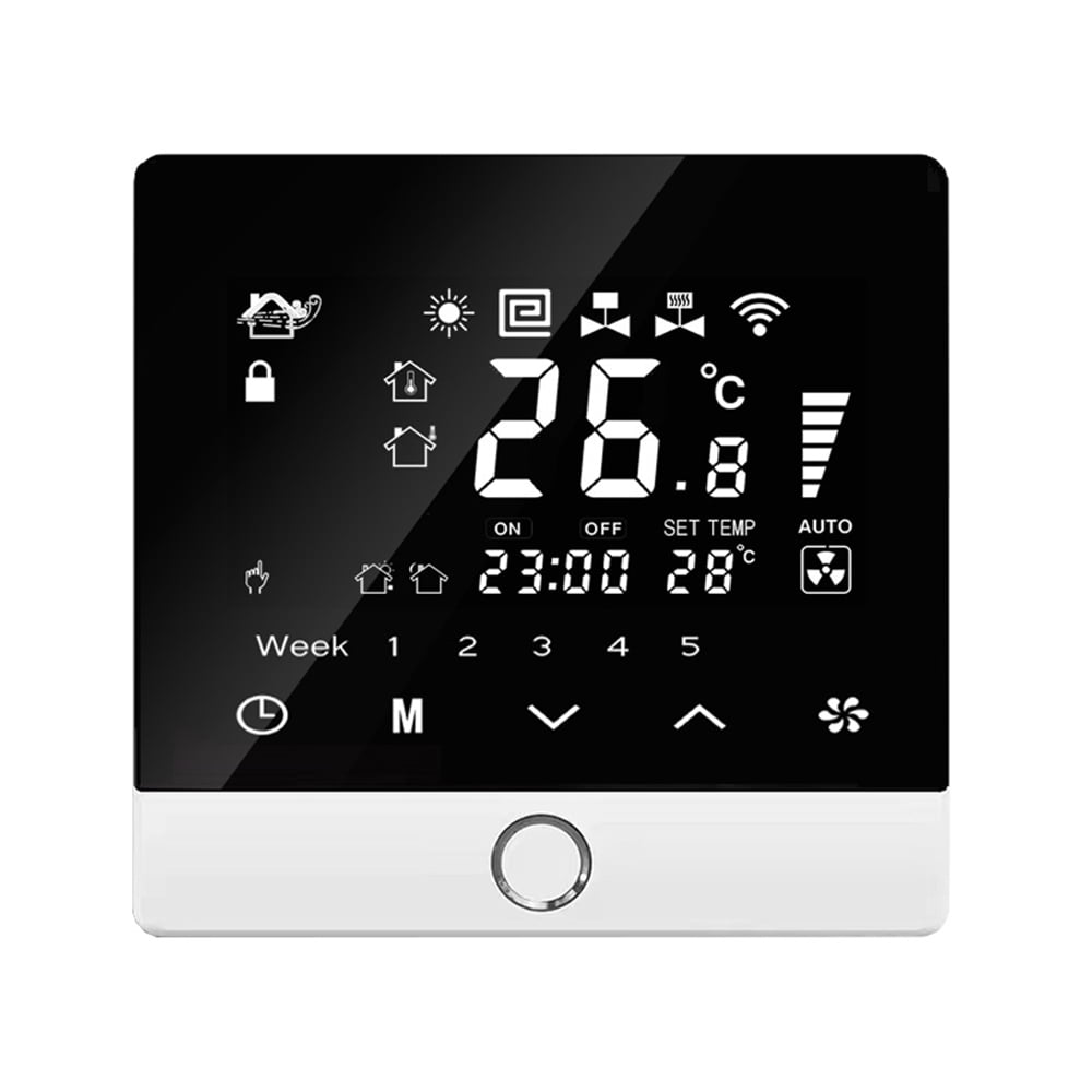 Temperature controller,Temperature With 2 3a Water Lcd Display Temperature Child Lock Function 5 2 3a Compatible With And Room Indoor 5 Water Voice Mewmewcat Room Wifi Room Lanru