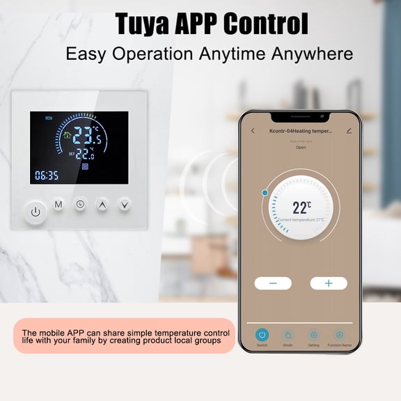 Temperature controller,Wifi Wall Remote Display Button Ntc Lcd Display Warm Floor Underfloor Remote Ntc Lcd Temperature Water Warm Floor Button Water Room Mewmewcat