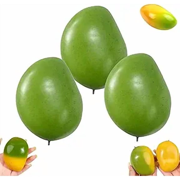Temperature responsive color shifting mango decor relieves daily strain, perfect desktop ornament and holiday gift choice.