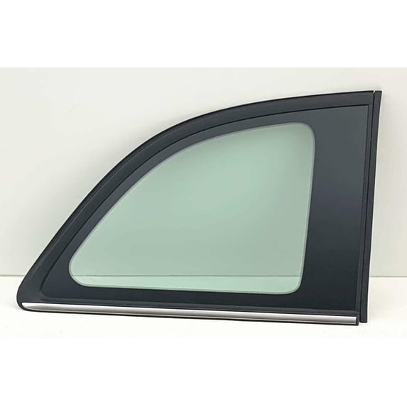 Tempered Chrom Moulding Style Passenger Right Side Quarter Window Quarter Glass Compatible with Fiat 500 / 500C / 500e 2012-2019 2-Door Models (Not For 500X or 500L )