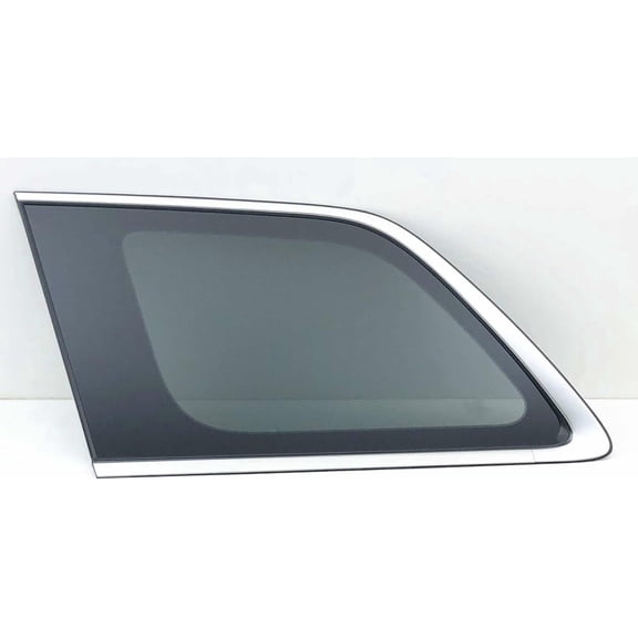 Tempered Chrome Molding Style Driver Left Side Rear Quarter Window Quarter Glass Compatible with Jeep Grand Cherokee 2014-2021/ Grand Cherokee WK 2022 Models