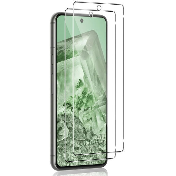 Tempered Glass 2 Pack Screen Protector for Google Pixel 9/Pixel 9 Pro - HD Clear Full Cover (Fingerprint Unlock) 9H Hardness Case Friendly for Pixel 9/Pixel 9 Pro