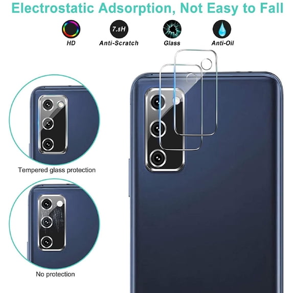 Tempered Glass Camera Lens Screen Protector for Samsung Galaxy A02S