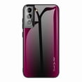 thumbnail image 1 of Tempered Glass Case for Samsung Galaxy S22, Hybrid PC + TPU Bumper Shockproof Anti-Scratches Lens Protection Case, Slim Lightweight Non-Slip Cover for Samsung Galaxy S22, Rose, 1 of 11