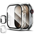 thumbnail image 1 of AYAMAYA Case for Apple Watch Series 11 10 42mm, Full Protection Hard PC Case + Tempered Glass Compatible with iWatch Series 10/11 42mm, Clear, 1 of 8