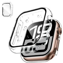 AYAMAYA Case for Apple Watch Series 11 10 42mm, Waterproof PC Case Tempered Glass Compatible with iWatch 42mm, Clear