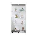 thumbnail image 1 of Tempered Glass Curio Display Cabinet, Floor Standing Storage Cabinet Bookshelf With Doors Shelves for Living Room Office Study Room, 1 of 12