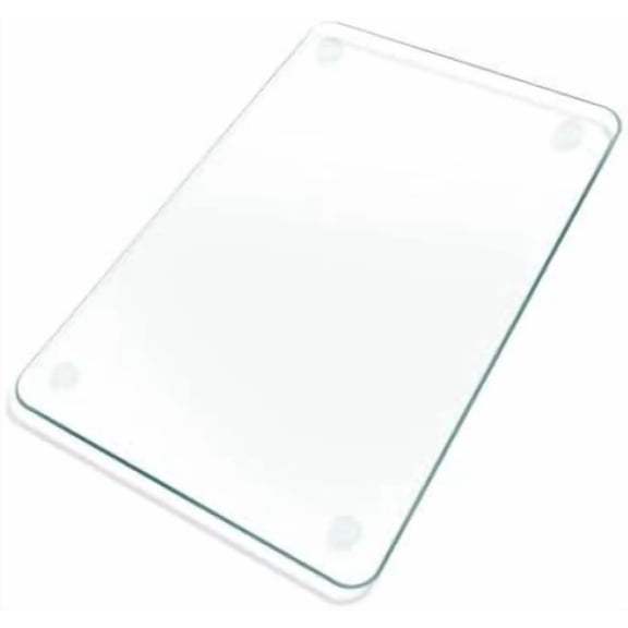Tempered Glass Cutting Board, 16x20" Glass Cutting Board for Kitchen Counter,Large Size Clear Glass,with Non-Slip Feet, Scratch Resistant,Heat Resistant