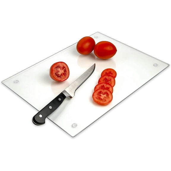 Tempered Glass Cutting Board – Long Lasting Clear Glass – Scratch Resistant, Heat Resistant, Shatter Resistant, Dishwasher Safe. (XXLarge 18x26")
