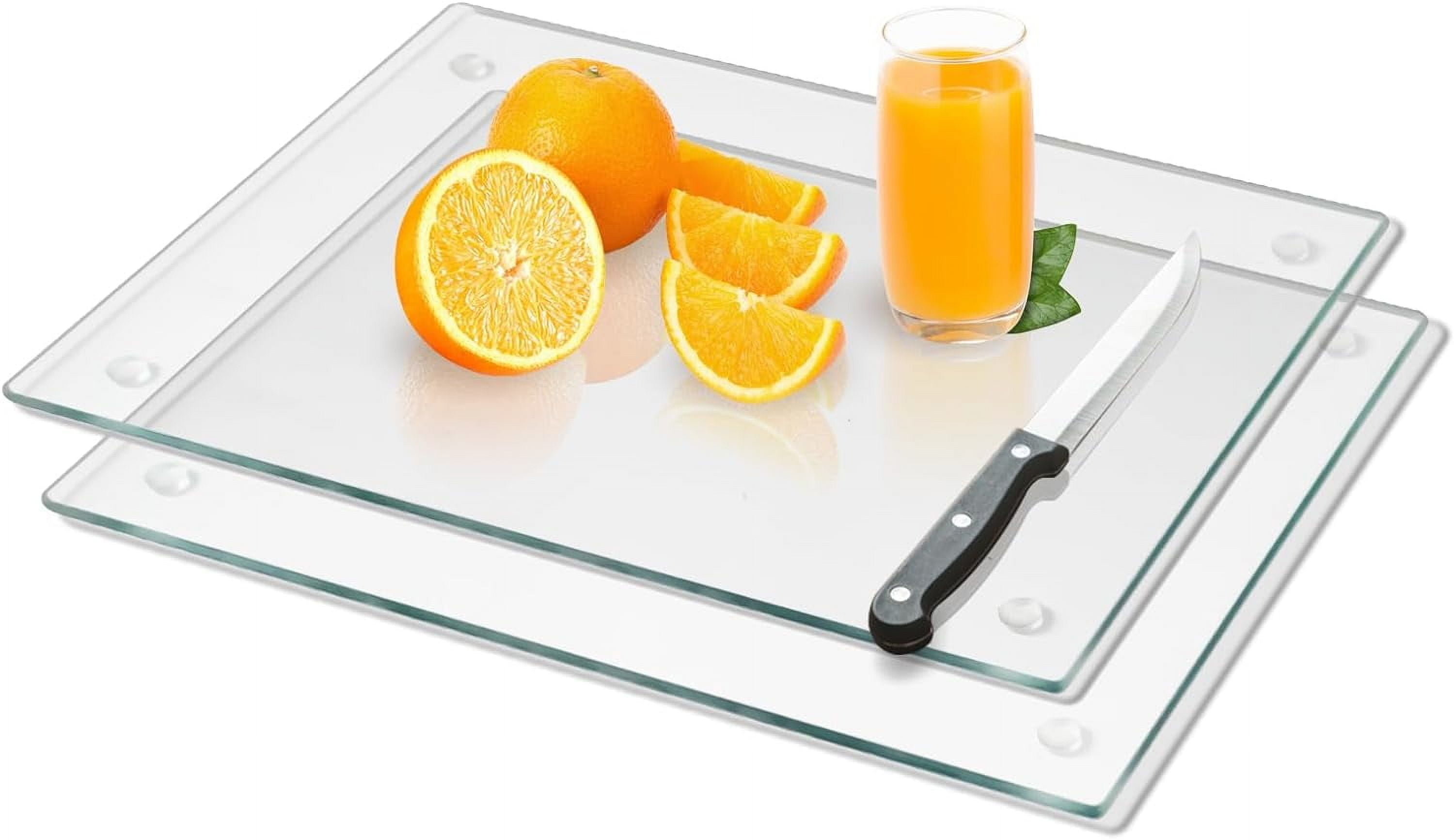 XX-Large Tempered Glass Cutting Board – 18x24 Inch Clear Kitchen Board, Heat & Scratch Resistant - View #2