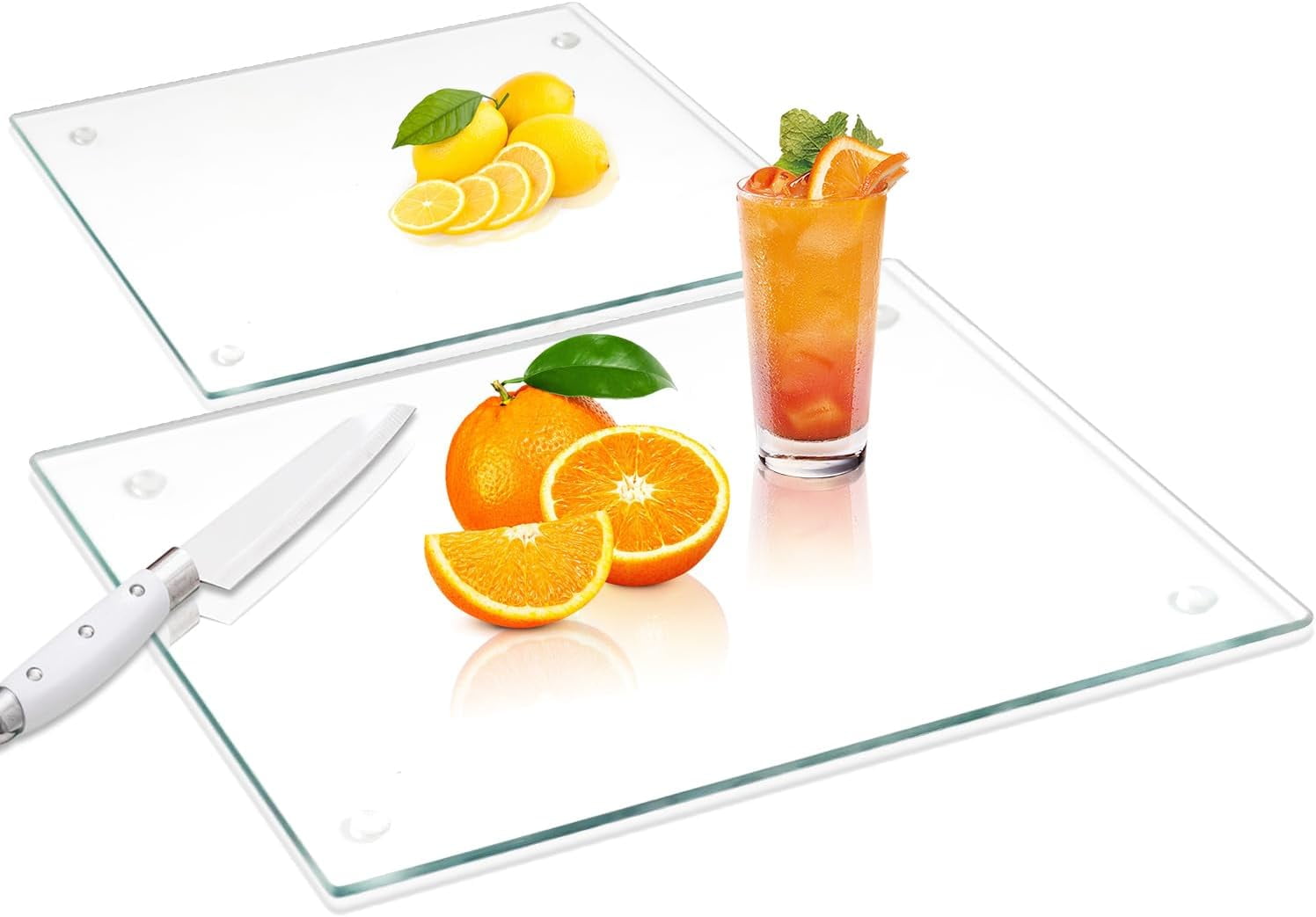 XX-Large Tempered Glass Cutting Board – 18x24 Inch Clear Kitchen Board, Heat & Scratch Resistant - View #5