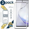thumbnail image 1 of Tempered Glass For Galaxy Note 10+ Screen Protector, 9H Tempered Glass, Ultrasonic Fingerprint Compatible,3D Curved, Full Glue, HD Clear for Samsung Galaxy Note10+ Glass Screen Protector 3-Pack, 1 of 3