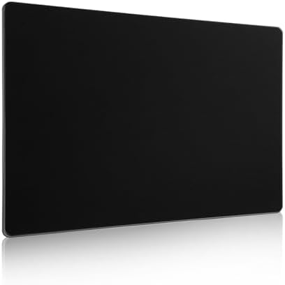 Tempered Glass Gaming Mouse Pad Large (15.7x11.8)  Fast Speed Surface Glass Mousepad for Esports & Office, Smooth Glide, Durable Hard Mat with Anti-Slip BaseBlack$$Office
