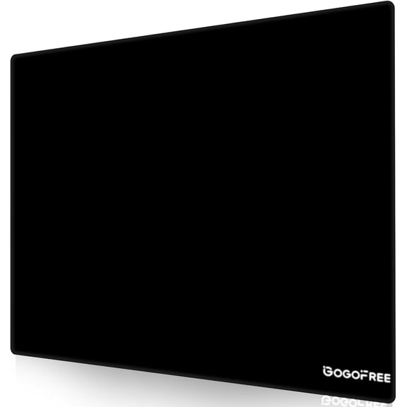 Tempered Glass Gaming Mouse Pad with Ultra-Smooth Micro-Etched Surface Black XL 19.7 L x 15.8 W Inches