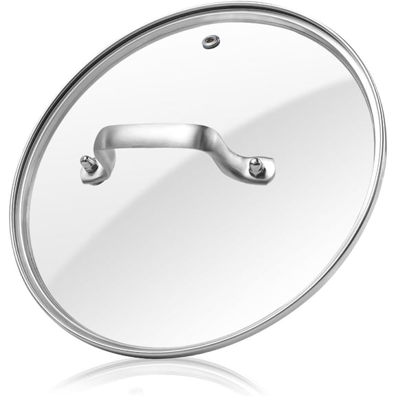 Tempered Glass Lid,8" Glass Covers for Pots,Pans and Skillets,1Set,Clear