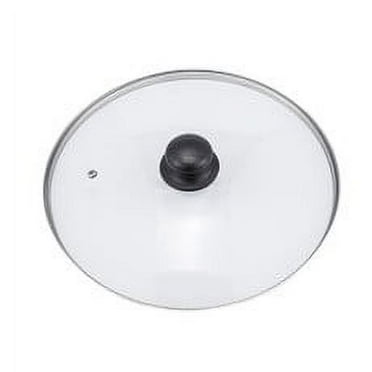 Tempered Glass Lid, Universal Lid for Pots, Pans and Skillets, Pot Lid with Heat Resistant Silicone Handle and Tempered Glass, Fits 18" Diameter Cookware