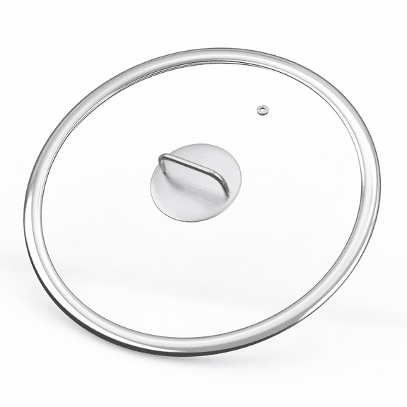 Tempered Glass Lid for Frying Pans and Pots, 13" Versatile Round Replacement Lid for 13 inch Skillets - Dishwasher Safe, Wide Rim, 32CM
