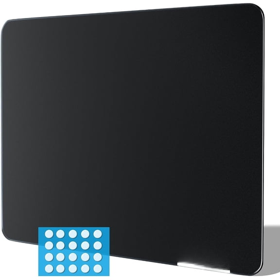 Tempered Glass Mousepad for Gaming, 19.7"x15.7" Large Hard Mousepad | Ultra-Smooth Surface with Precision Speed Control, Nano Coating & Full Anti-Slip Base for FPS Gamers (XL Black)