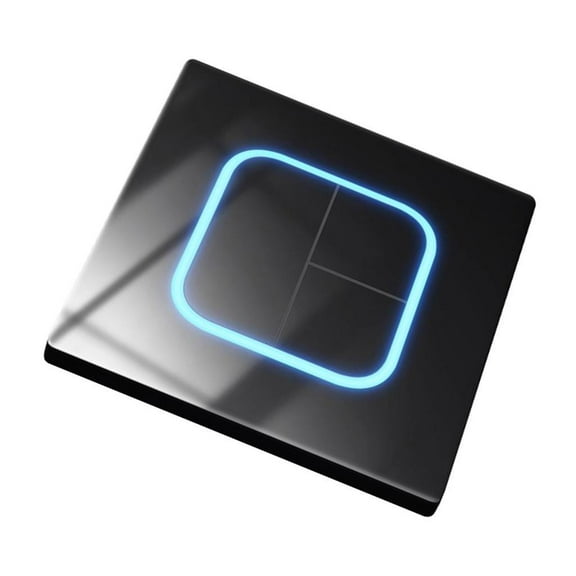 Tempered Glass Panel LED Switches 1/2/3/4 Gang Wall Glasses Panel Switches