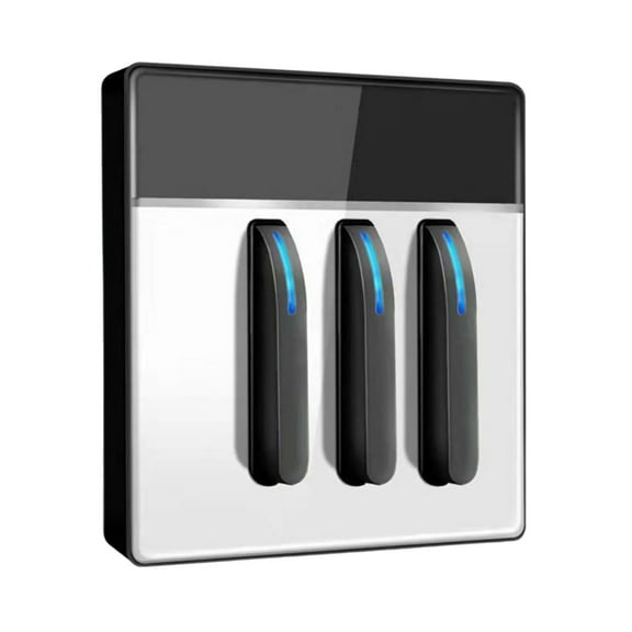 Tempered Glass Panel LED Switches 1/2/3 Gang Wall Glasses Panel Switches