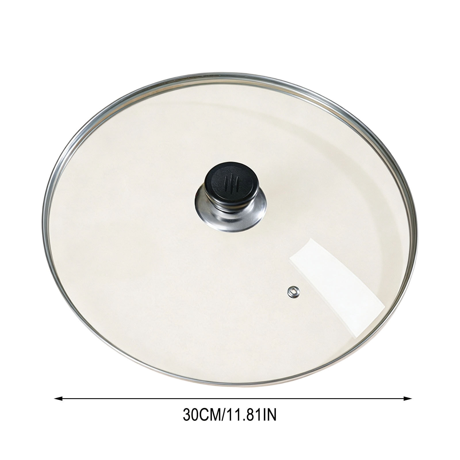 Tempered Glass Pot Lid, Explosion-Proof Cover with Vent & Steel Rim, 11 ...