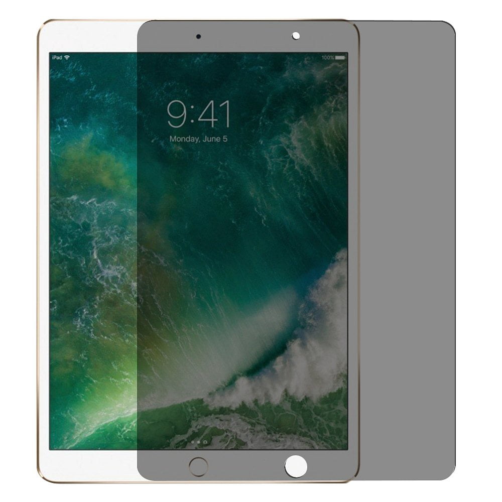 SumacLife Apple iPad Pro Tablet Pencil Compatible Tempered Glass Privacy Screen Protector for 12.9-inch (Black)
