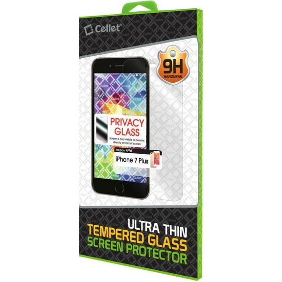 Tempered Glass Privacy Screen Protector for iPhone 7 Plus Perfect Fit