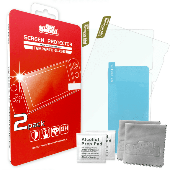 Tempered Glass Screen Protector 2PACK for Switch