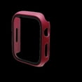 thumbnail image 1 of Tempered Glass Screen Protector for Apple Watch SE (2023), Series 6/5/4/SE 40mm, JZK Slim Bumper Full Coverage Hard PC Protective Case (Wine Red,45mm), 1 of 17