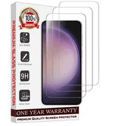 Entronix Screen Protector Compatible with Galaxy S21, Clear Tempered Glass, 3-Pack