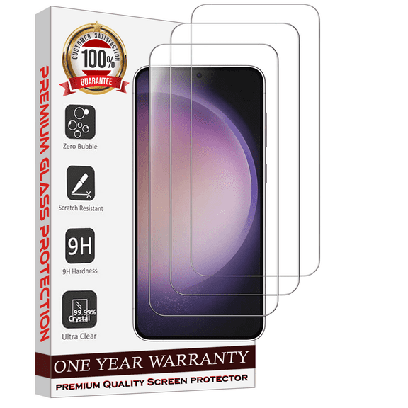 Tempered Glass Screen Protector Designed for Samsung Galaxy S23 Ultra Tempered Glass, Anti Scratch, Bubble Free with Easy Installation Glass For Samsung Galaxy S23 Ultra, Pack of 3 Glass Protector