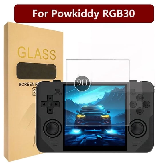 Tempered Glass Screen Protector Protective Film for Powkiddy RGB30 Game Console 4inch 9H HD Screen Guard Protector Game Accessory