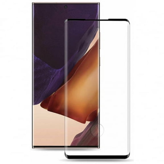 Tempered Glass Screen Protector for Samsung Galaxy Note 20 Ultra - [Fingerprint Unlock] 3D Curved Edge Full Cover HD Clear [Bubble Free] [Case N1E Compatible With Samsung Galaxy Note 20 Ultra