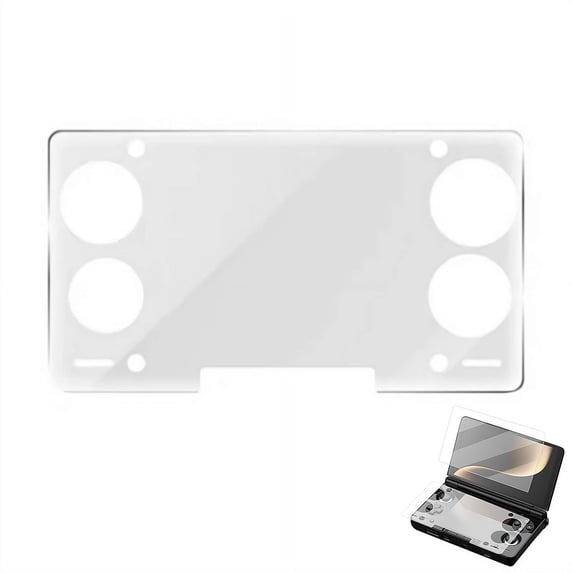 Tempered Glass Screen Protector for AYN THOR Handheld - Lower Screen Protector, HD Clear Anti-Scratch Protection