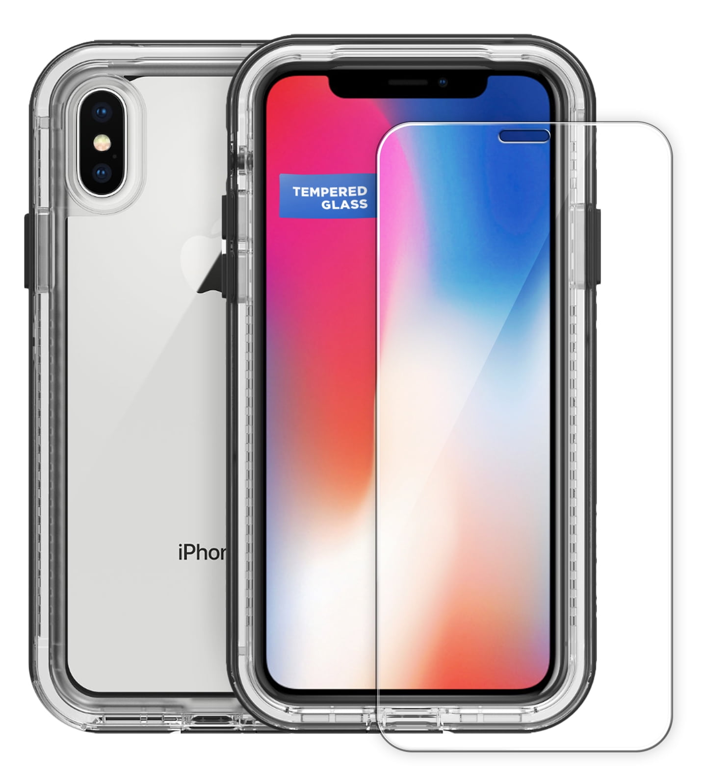 Tempered Glass Screen Protector for Lifeproof Next Case iPhone X