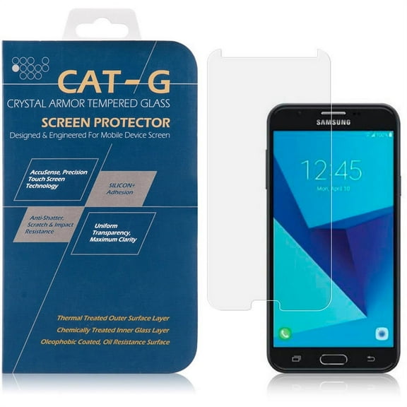 Tempered Glass Screen Protector for Samsung Galaxy J7 (J7 Perx, J7 Sky Pro, J7 V; 2017), Perfect Fit