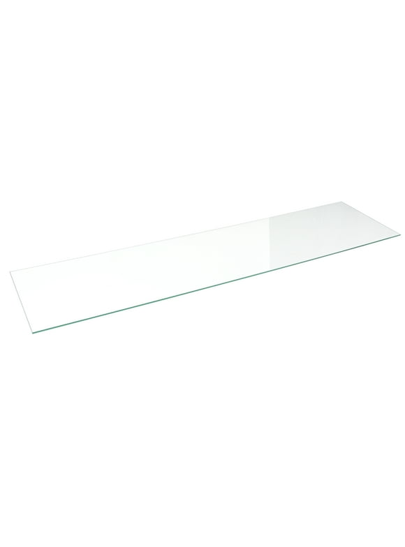 Tempered Glass Shelf - 12"W x 48"L x 3/16" - Set of 2