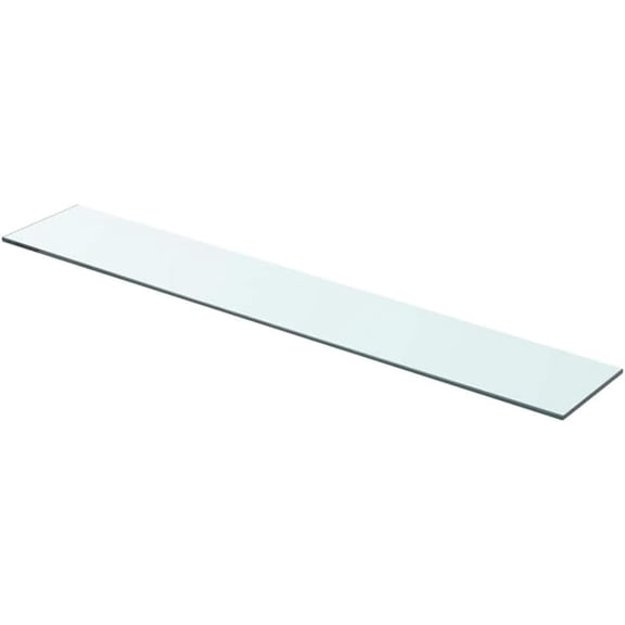 Tempered Glass Shelf Panel for Slatwall, 31.5"x4.7" Clear Glass Display Shelf, 33.1 lb Load Capacity, Easy Clean Wall for Home or Shop