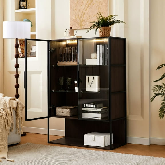 Tempered Glass Shelves - Clear Display, Easy Maintenance - Perfect for Office Decor
