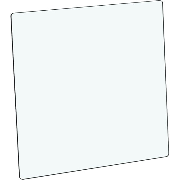 Tempered Glass Table Top, 20" Square Glass Table Top with Durable and Heat-Resistant, Clear Glass Tabel Tops Versatile for Dining Kitchen Coffee Office