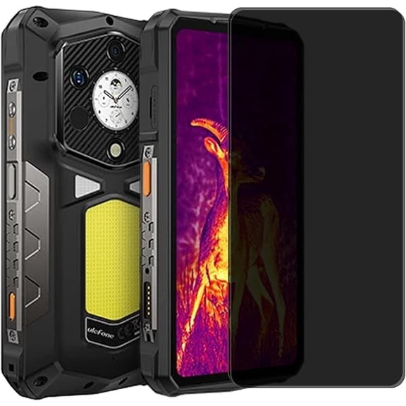 Tempered Glass for Ulefone Armor 29 Pro Thermal Privacy Screen Protector (6.67 inches),9H Hardness HD Clear Anti-Fingerprint Film [2-Pack]