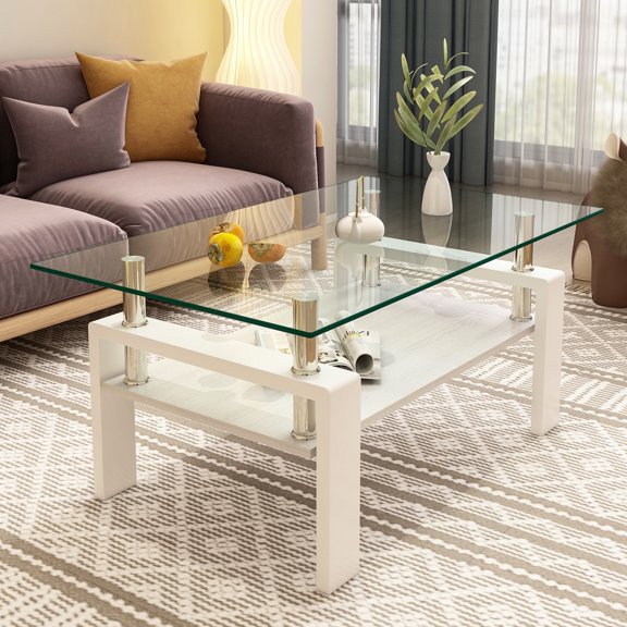 Tempered Glass with Smooth Edges / Living Room Relax / Practical Storage