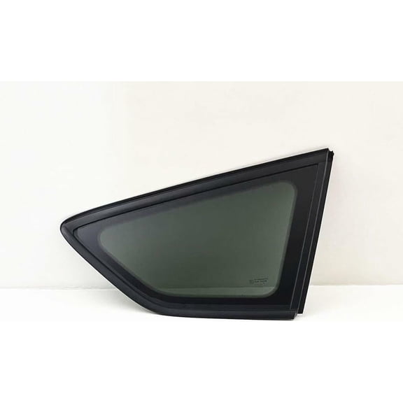 Tempered Passenger Right Side Rear Quarter Window Quarter Glass Black Frame Style Compatible with Ford Escape 2013-2019 Models