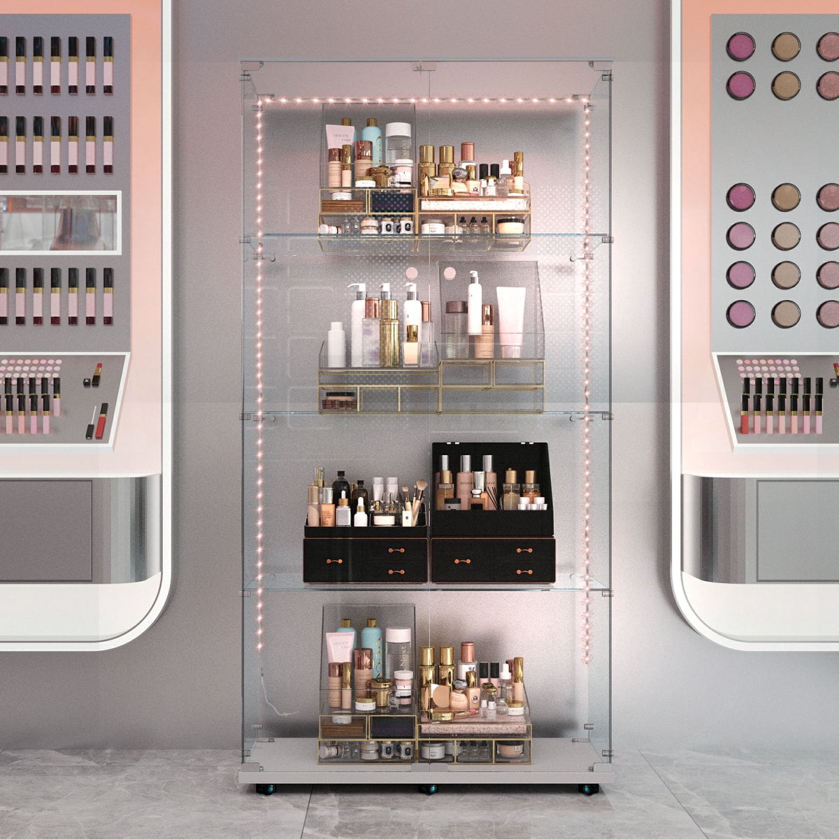 Tempered glass display cabinet,wine cabinet, storage cabinet,file ...