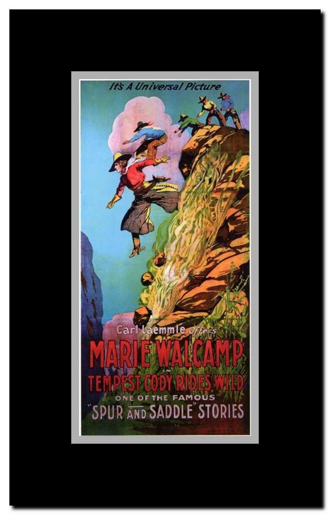 Tempest Cody Rides Wild Framed Movie Poster