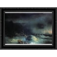 thumbnail image 1 of Tempest. Shipwreck of the foreign ship 24x19 Black Ornate Wood Framed Canvas Art by Aivazovsky, Ivan, 1 of 2