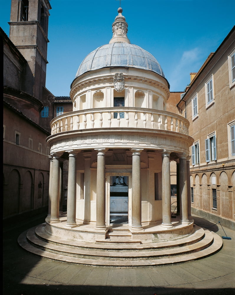 Tempietto Of San Pietro In Montorio In Rome Canvas Art -  (18 x 24)