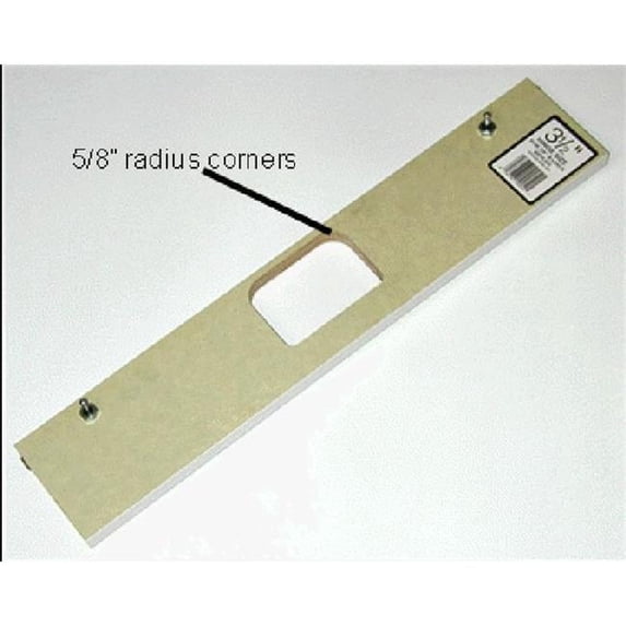 Templaco 3.5 x 0.625 in. Radius Corner Hinge Template