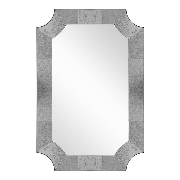 Templar 23.625 in. x 35.375 in. Casual Irregular Framed Classic Accent Mirror
